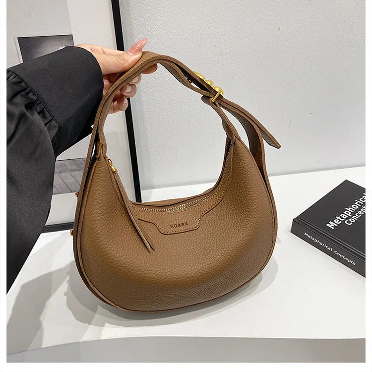 Women Underarm Bag Half Moon Saddle Shoulder Bags