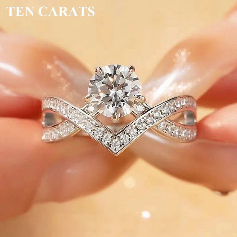 sterling silver 18K white gold ring