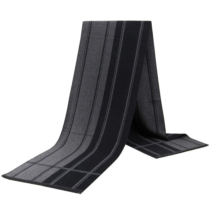 Cashmere Shawl Luxury Brand Scarf Soft Keep Warm Outdoor Grey Knit Neckerchief