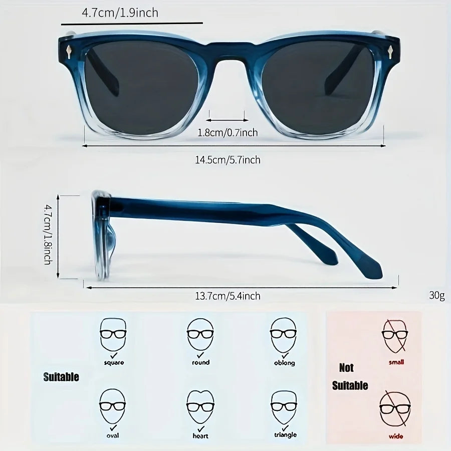 Men Women Classic Full Frame Versatile Advanced Retro Trend Glasses