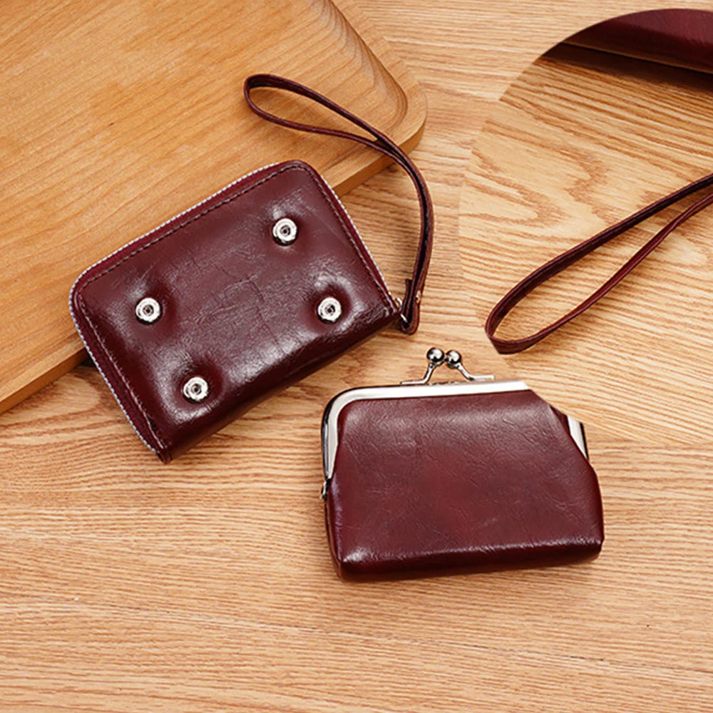 Women's Wallet PU Leather Short Hasp Coin Purses