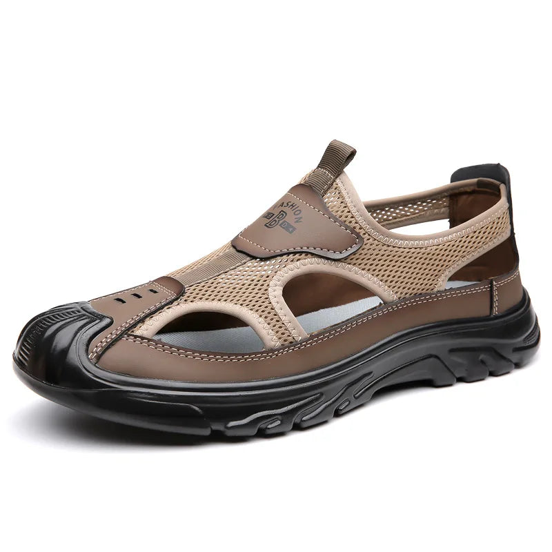 Men Hollow Sandals Antiskid Beach Sandals
