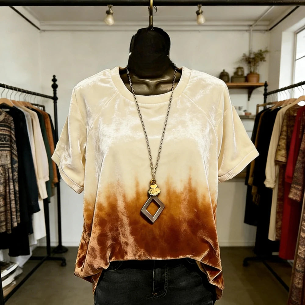 Women T-Shirts Soft Feel Short Sleeve Tops