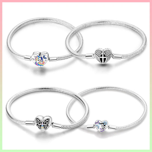 Silver Colorful Love Zircon Women's Jewelry