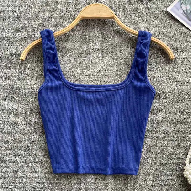 Tank Top Women Sexy Backless Slim Fit Bottoming Blouse