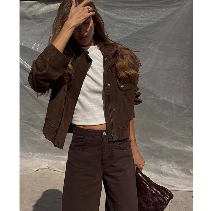 Women's Autumn Jackets  Big Pocket Street Chic Coats