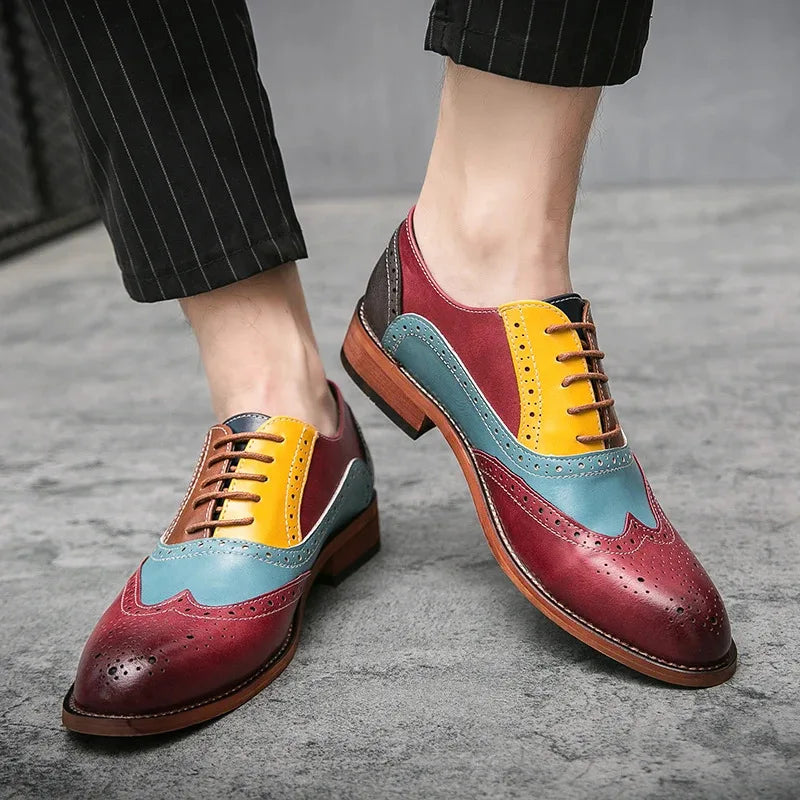 Men's Leather Shoes Casual Comfortable  Dress Shoes