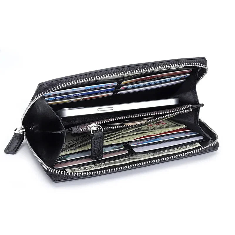 2024 New Fashion Genuine Leather Women Long Wallets