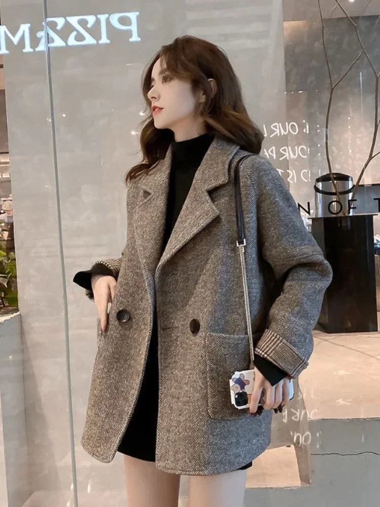 Women's Coats  Thick Warm Woolen Jackets