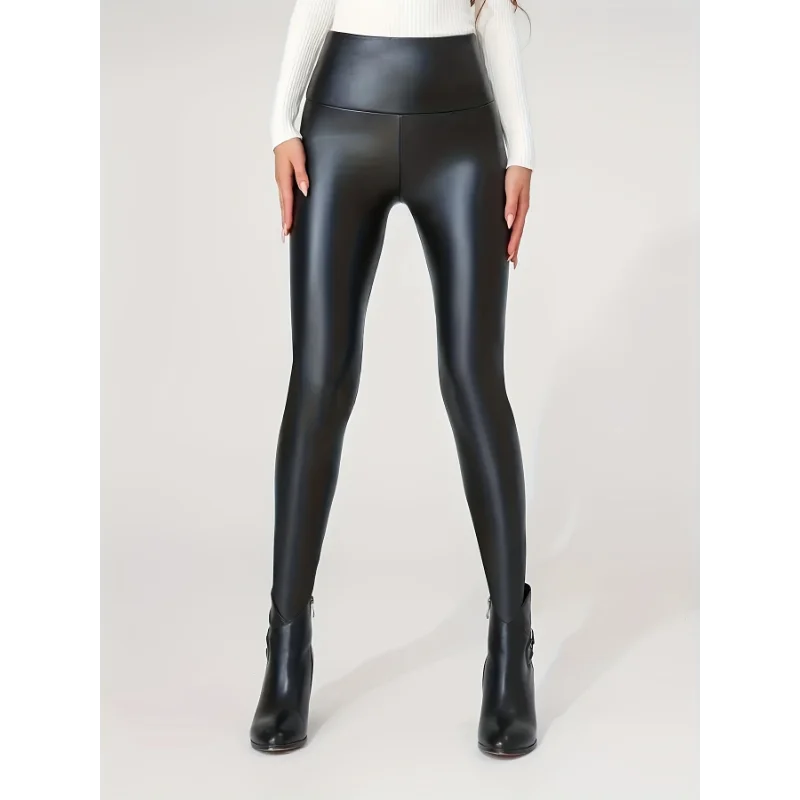 Women's Leggings High Waisted Faux Leather Pants