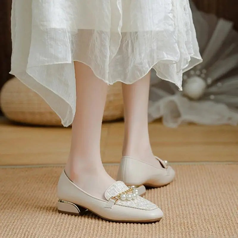 Women's Gentle Style Classic Loafers, Soft Leather Casual Moccasins