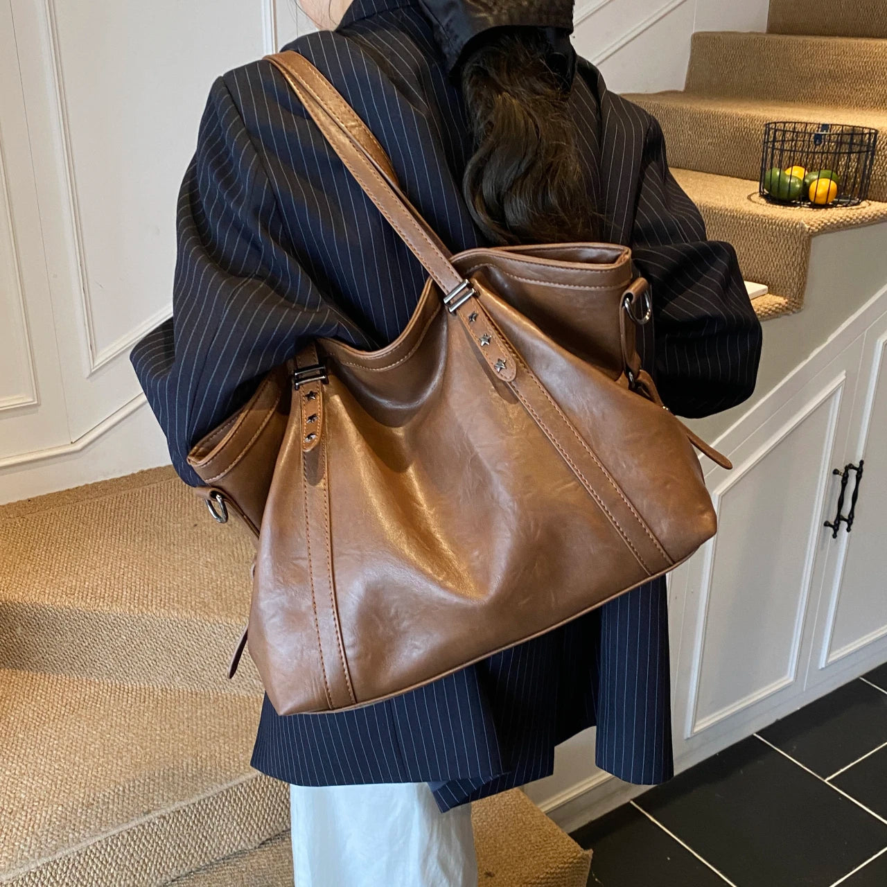 Women's Bag Large Capacity Shoulder Bags High Quality PU Leather Handbags and Purse