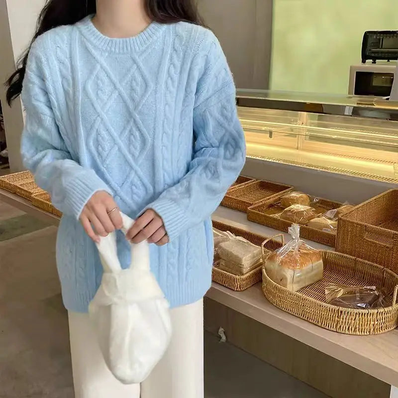 Women's Knitwear Autumn Winter Twist Sweater