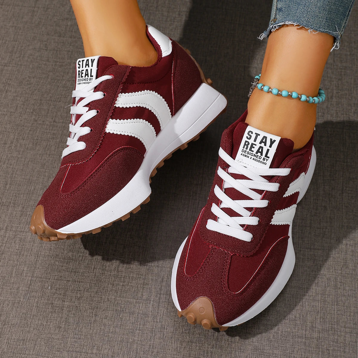 Women Sneakers Spring New Luxury Flat Comfortable Slip on Soft Trend Sneakers