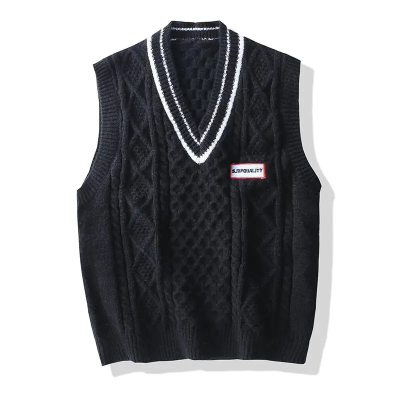 Men Knit Sweater Vest sweater