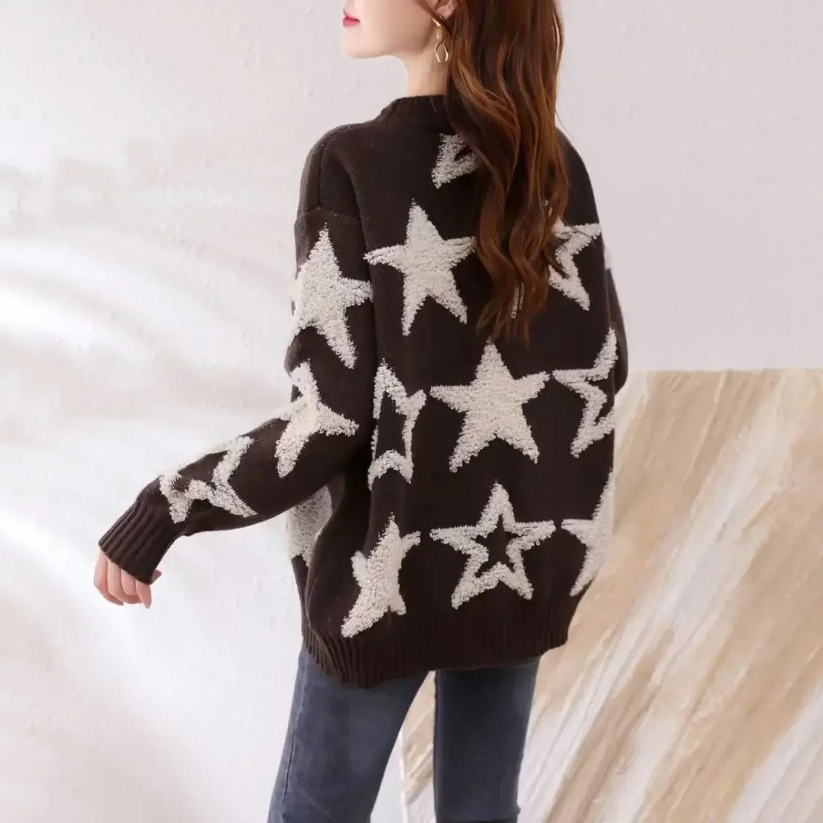 Knitted Sweater Woman Coat Cardigan