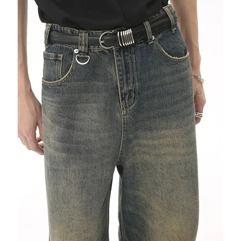 Men's Baggy Straight Leg Wide Leg Jeans