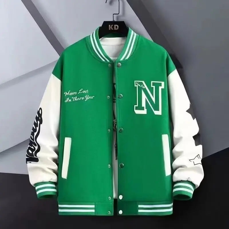 Men's Sports  Casual Loose Baseball Jacket