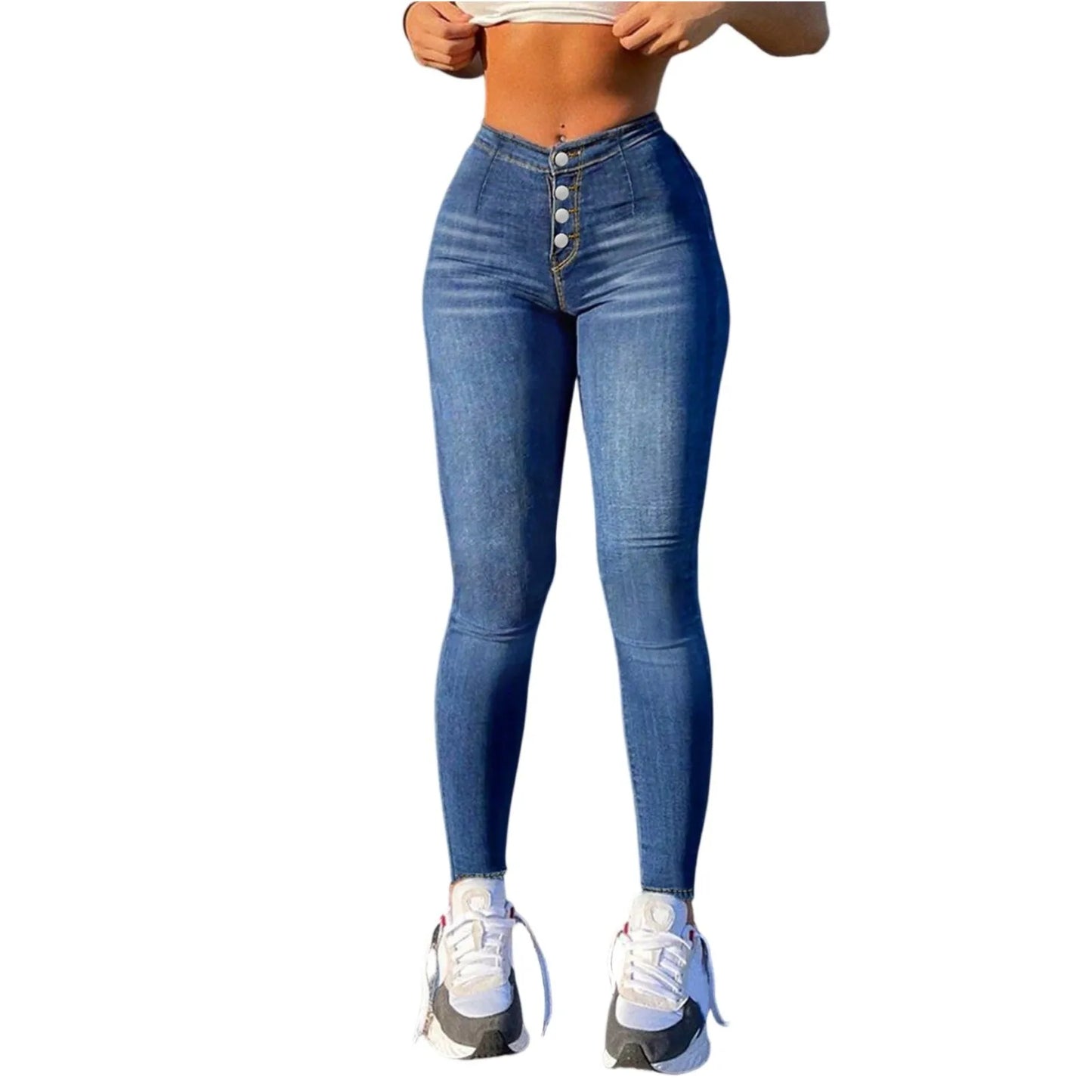 Women's Skinny Jeans Casual Fashion High waisted slim fit jeans