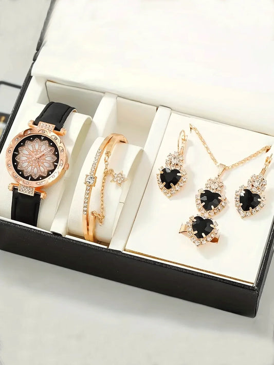 Fashion  Women's Watch Versatile, Small and High end Quartz Watch Set