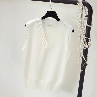 New sweater vest women sleeveless knitwear