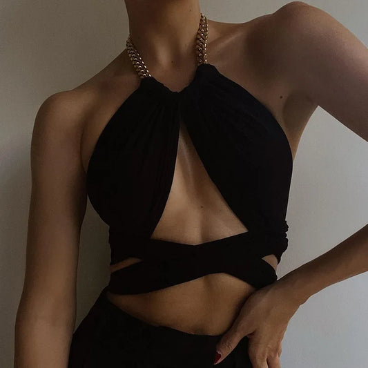Tank Top for Women Summer Halter Camis Pleated Sleeveless Cami Shirts