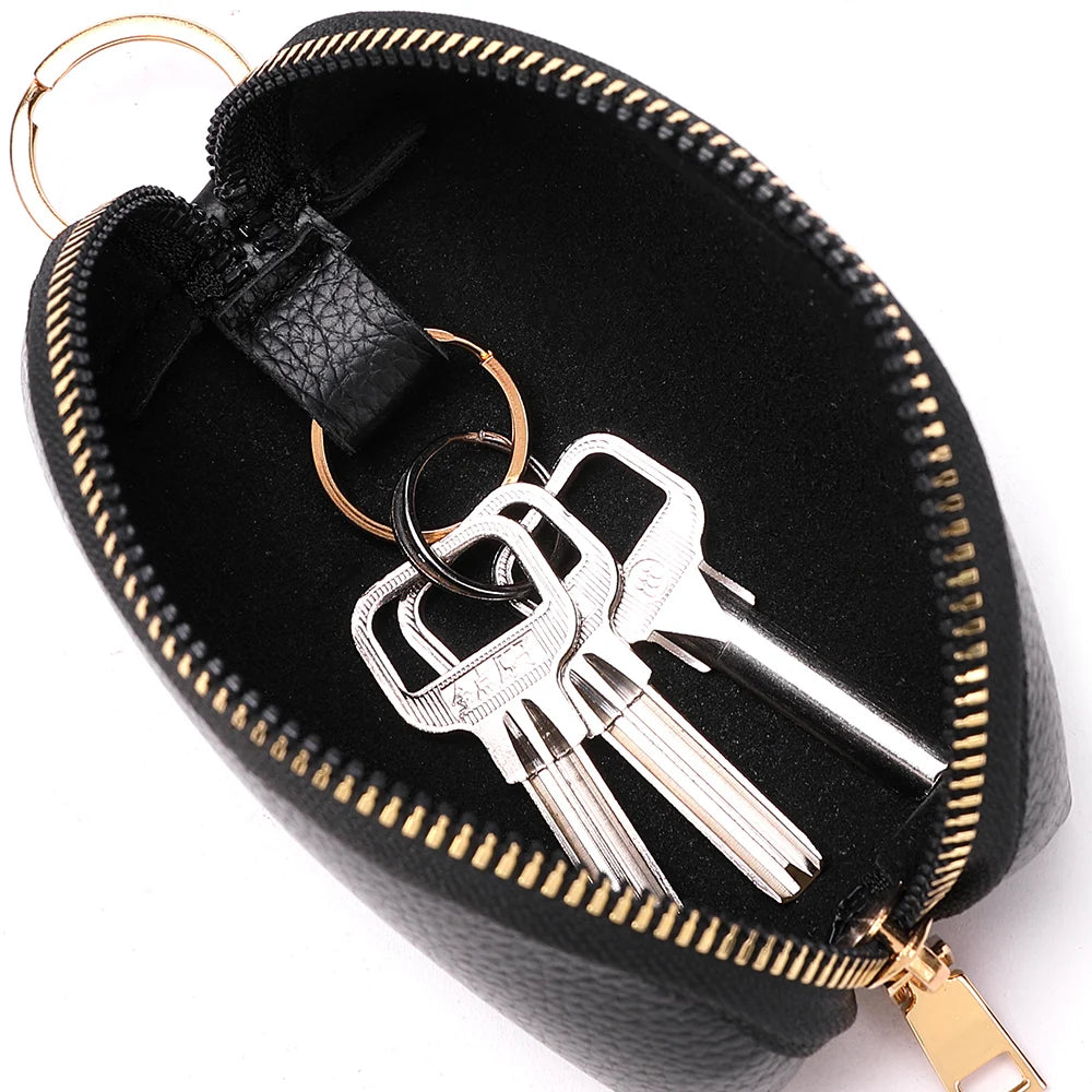 Cute Mini Wallet PU Leather Key Holder