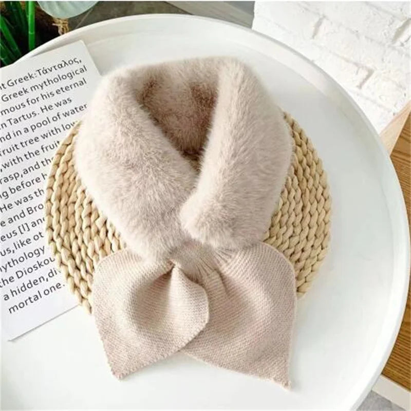 Female Cross Straps Shawl Soft Neck Scarf