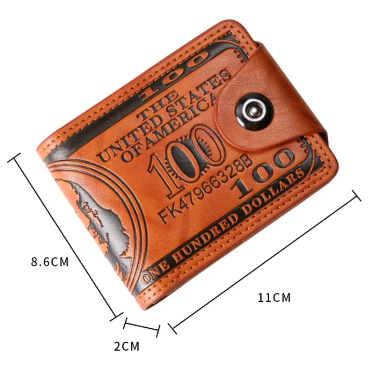 Men's Wallets  with Zipper Card Holder Coin Pocket