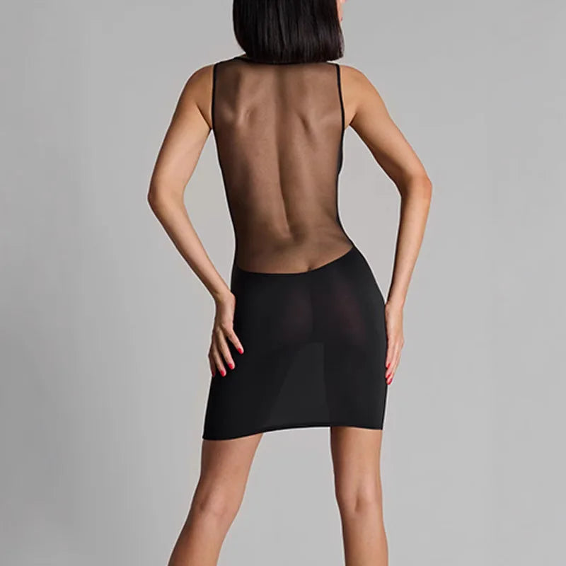 New Halter Suspender Backless Sheath Dress