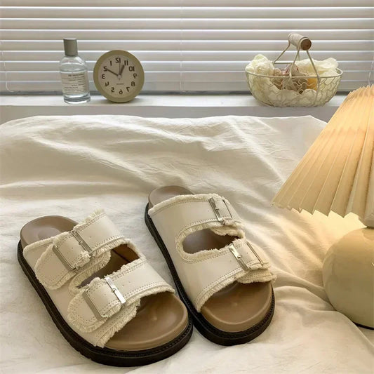 High Quality Female Shoes Ladies Slippers Platform Soft Slides