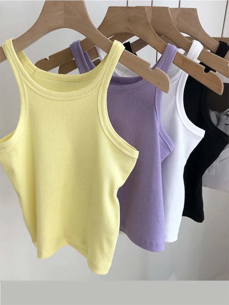 Women Tank Tops Sexy Cropped Top