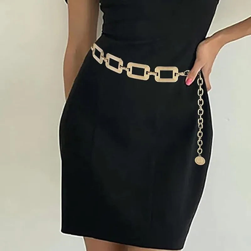 Women's Chain Belt Metal Waist Belt