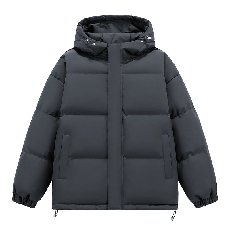 Men's Puffer Jacket  Hip Hop Hooded Coat
