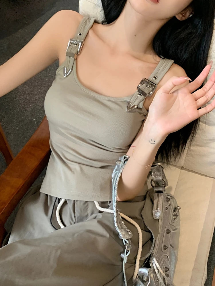 Tanks Women Personality Creativity Casual Lady Sweet Thin