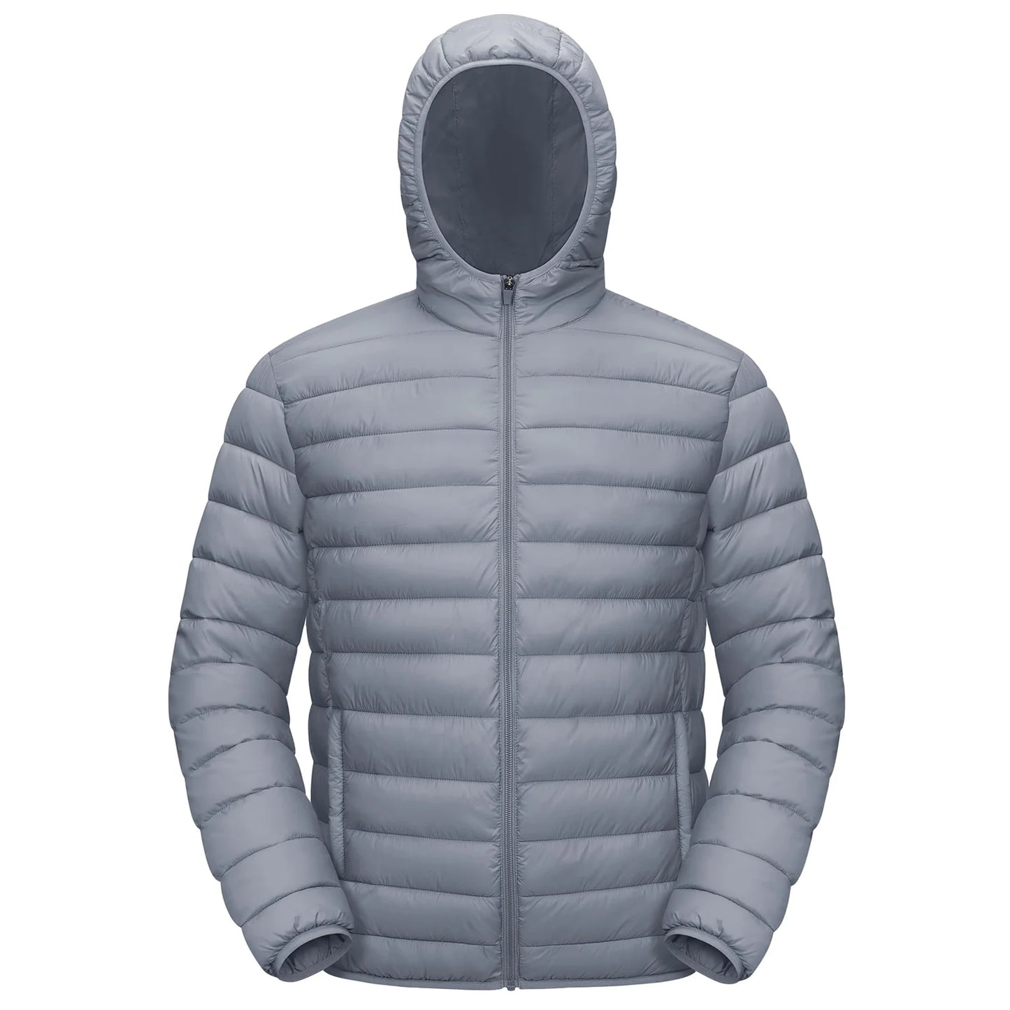 TACVASEN Lightweight Puffer Jackets Mens Water-Repellent Hooded Quilted Jacket