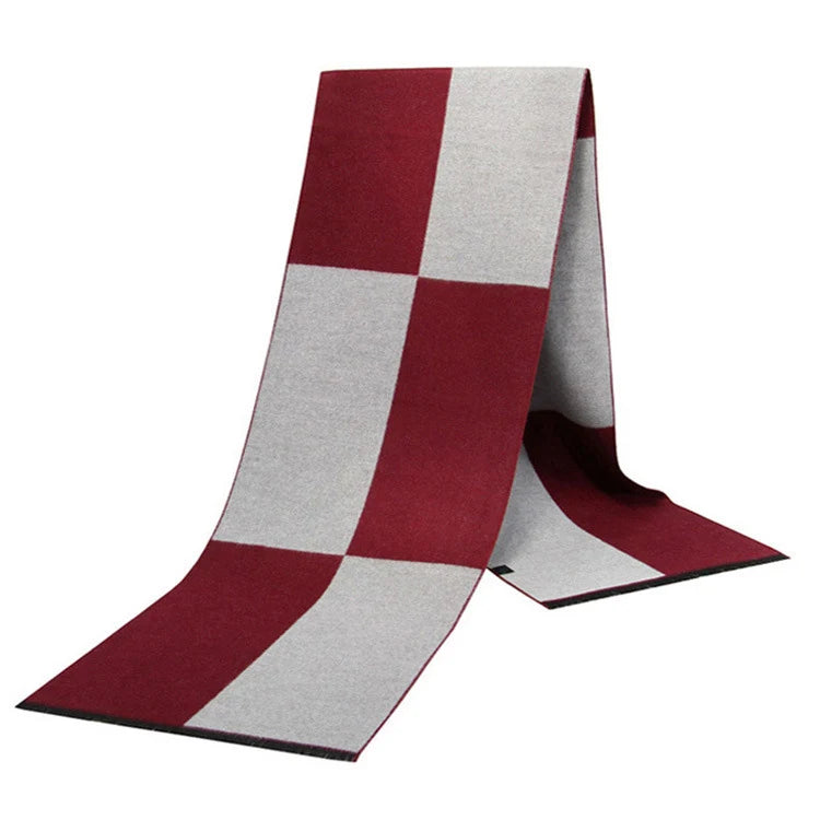 Cashmere Shawl Luxury Brand Scarf Soft Keep Warm Outdoor Grey Knit Neckerchief