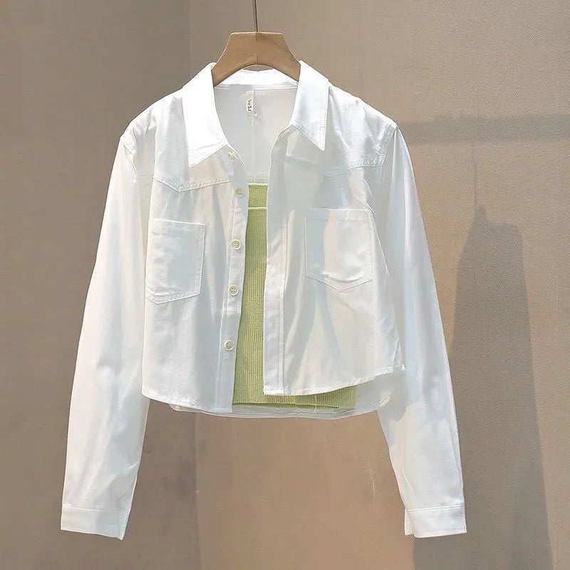 Women's Spring Summer Loose Cropped Blouses