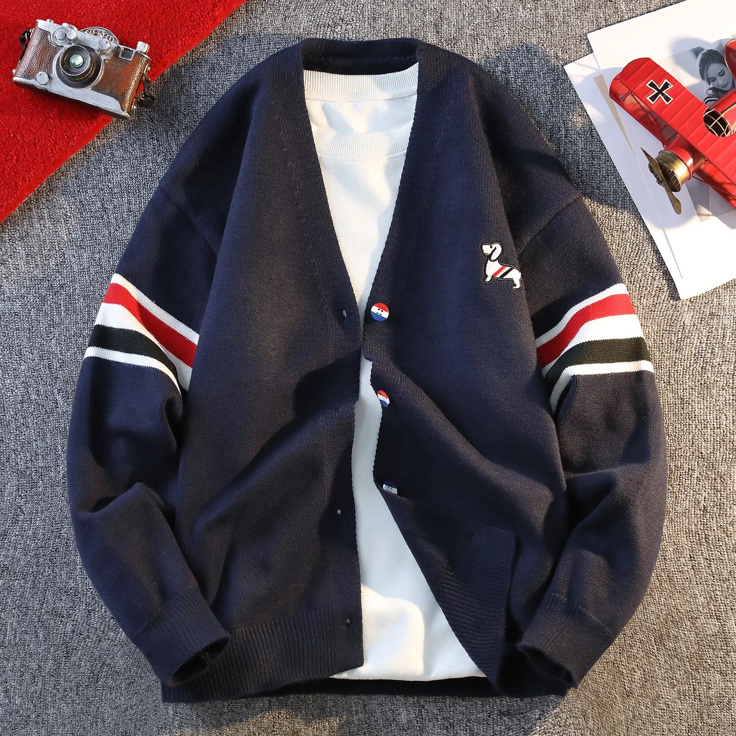 Casual Knitted Sweater Coat for Men Couple