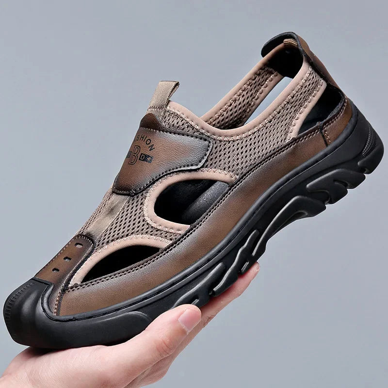 Sandals for Men Casual Sport Sandals  Breathable Hollow Out Mesh Shoes