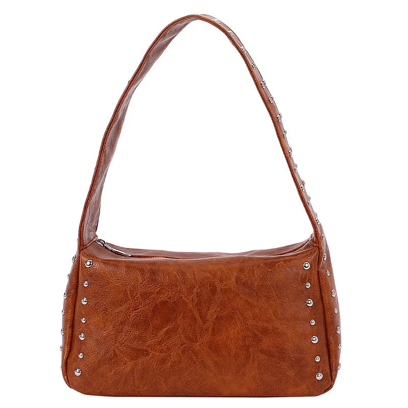 Crossbody Bags for Women Shoulder Bags Trendy Fashionable Rivet Large Capacity Tote Bag