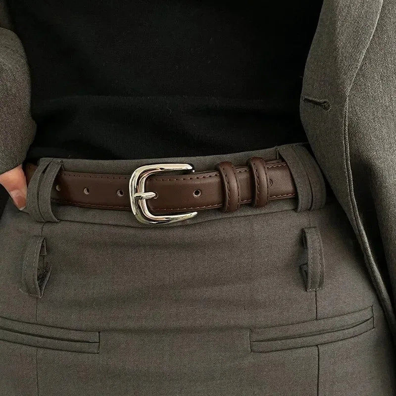 Women's Belt Fashion Simple Versatile Belt Authentic High Grade