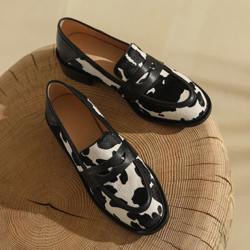 Women's Loafers  Leather Non-Slip  Boat Shoes