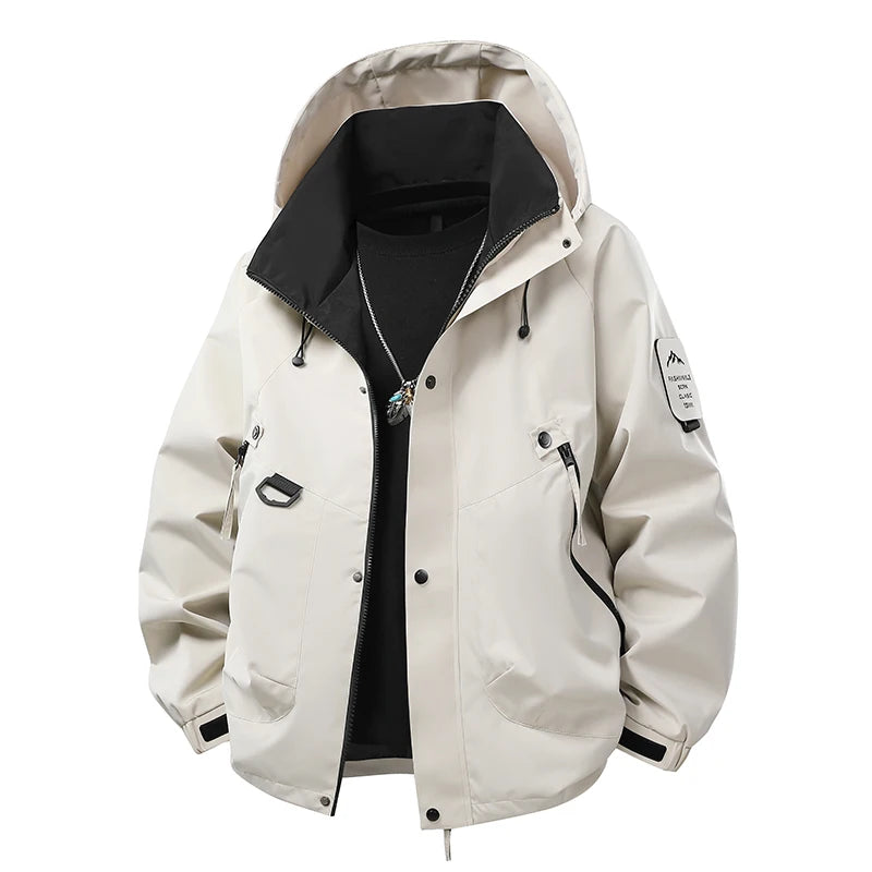 Men's Windbreaker Jacket  Casual Coat for Camping