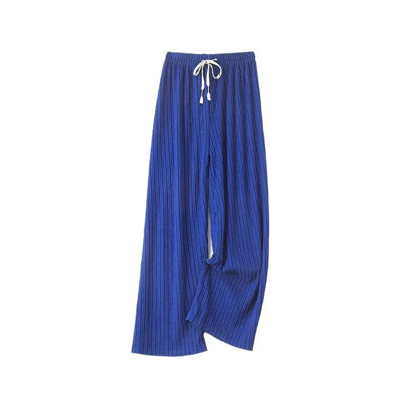 Wide Leg  Women's High Waist Drape Pleated Loose Casual pants