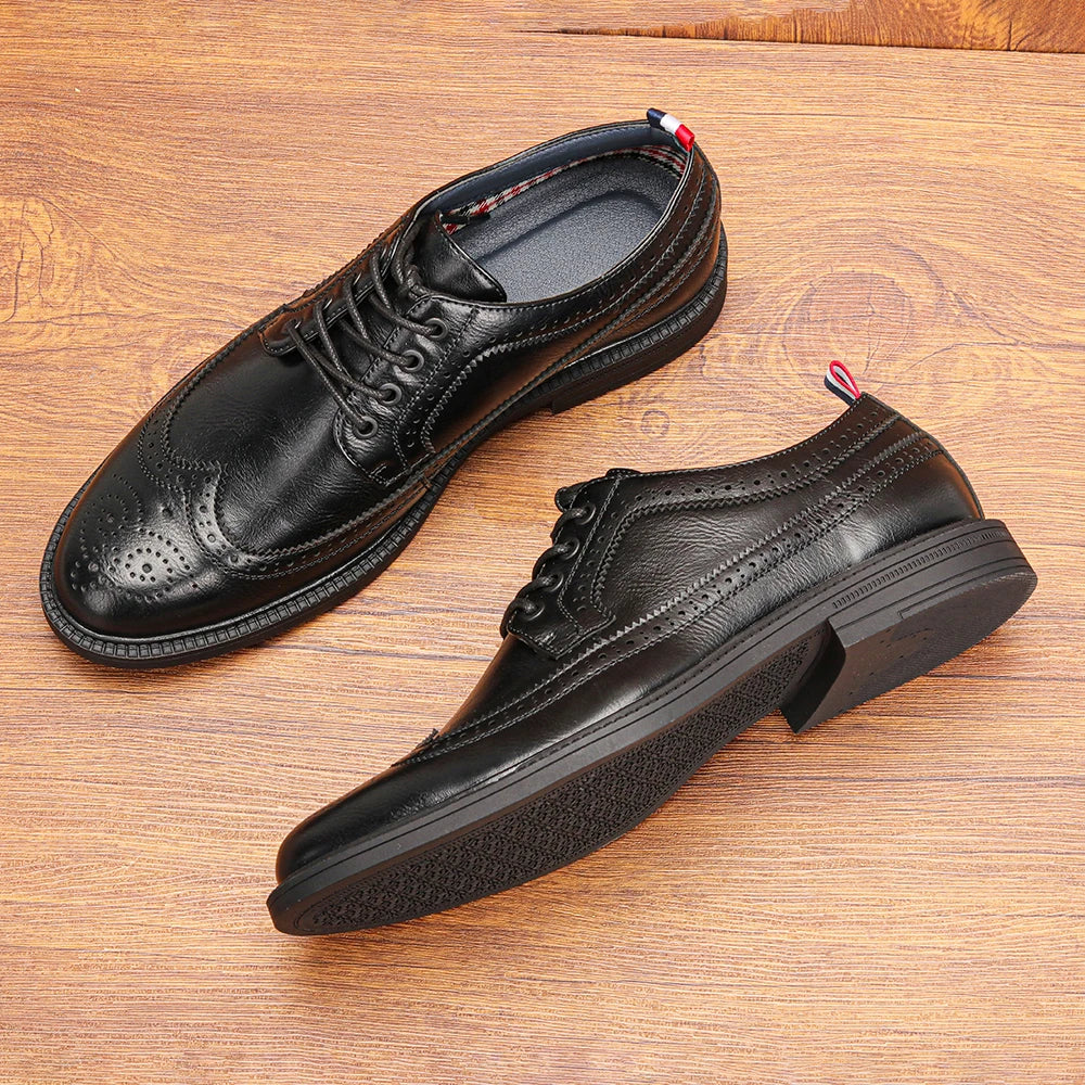 Dress Shoes Man Business Stylish Comfortable