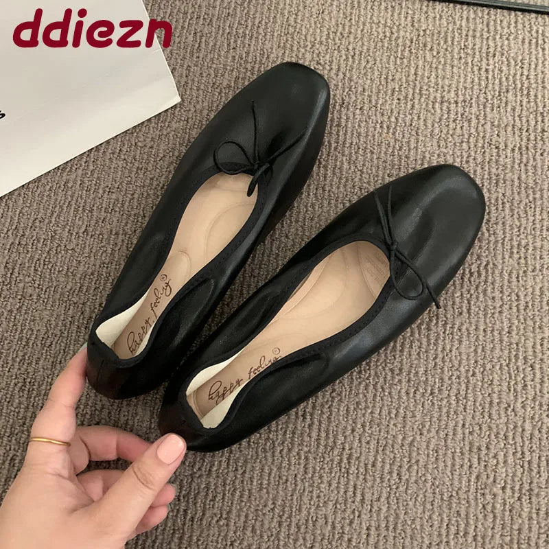 Women Ballet Flats Dance Shoes Casual Female Soft Footwear
