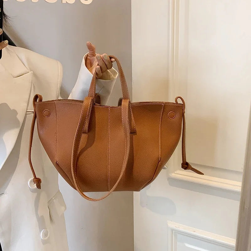 Vintage Shoulder Bags for Women PU Leather Tote Underarm Bags