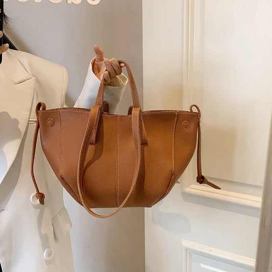 Vintage Shoulder Bags for Women PU Leather Tote Underarm Bags