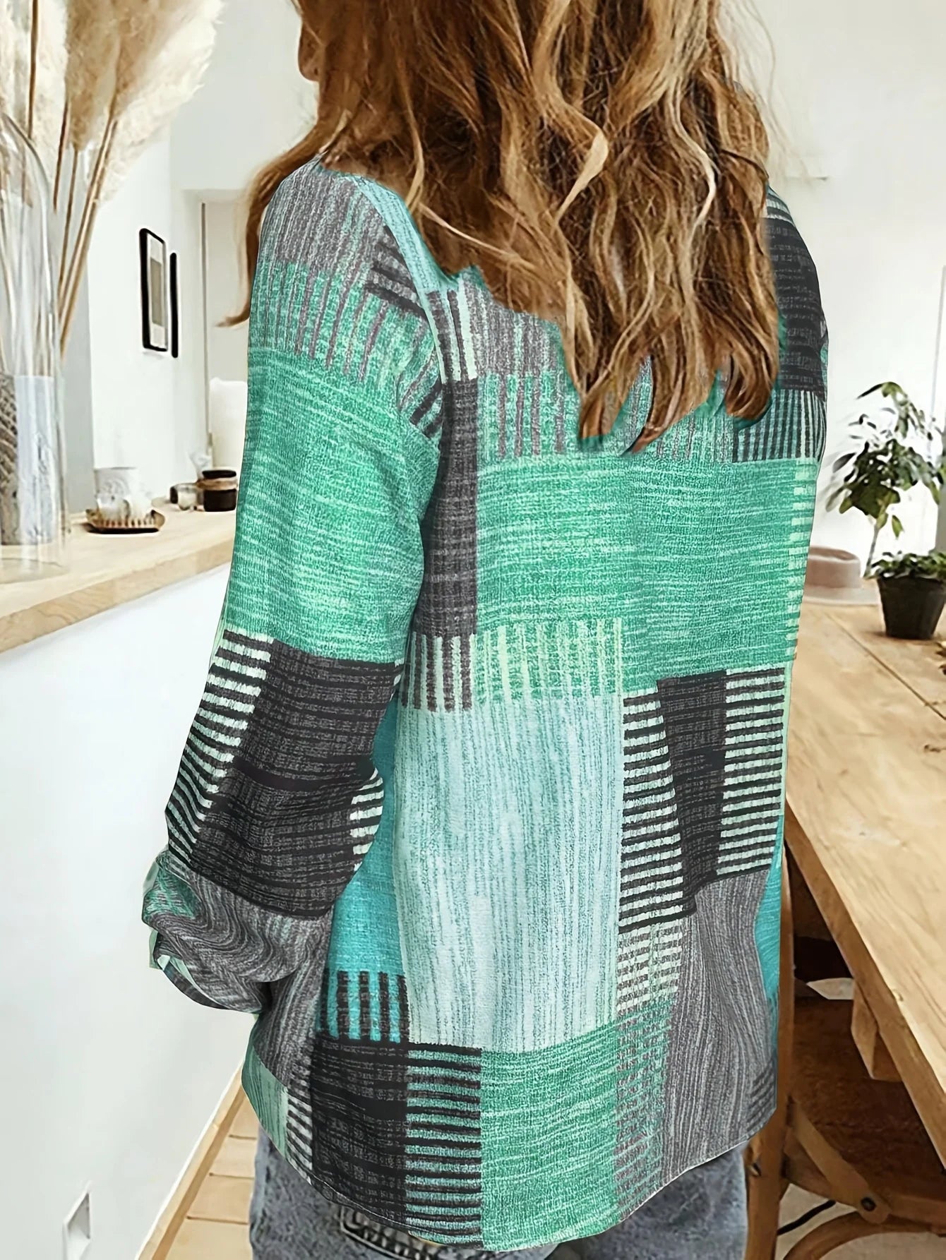 Elegant Patchwork Blouse for Women